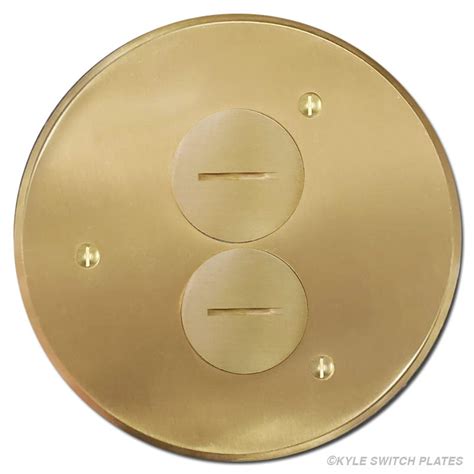 electric floor boxes covers|round floor electrical outlet covers.